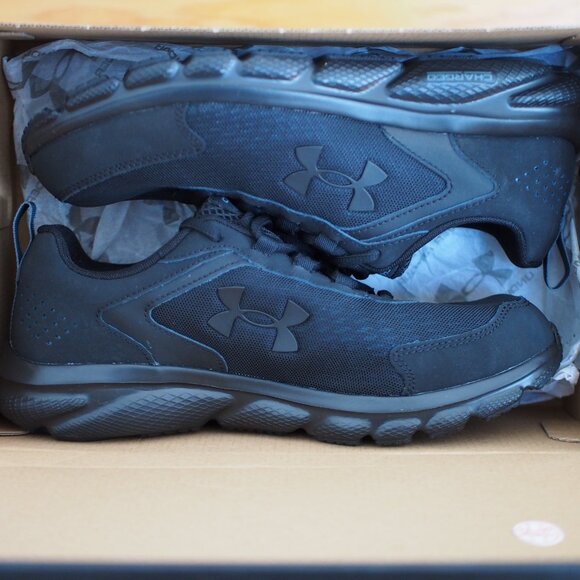Under Armor Charged Assert Sneakers - Black - Size 9 US Extra Wide - Picture 8 of 8